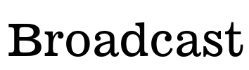 Broadcast Font Image