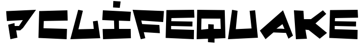 PCLifeQuake Font Image