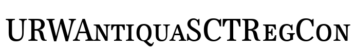 URWAntiquaSCTRegCon Font Image