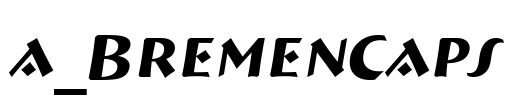 a_BremenCaps Font Image