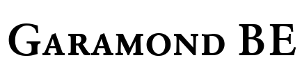Garamond BE Font Image