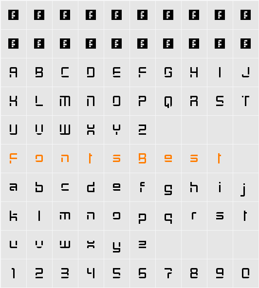 GrayCat Character Map