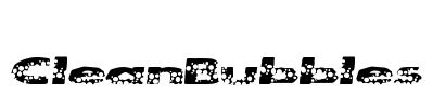 CleanBubbles Font Image