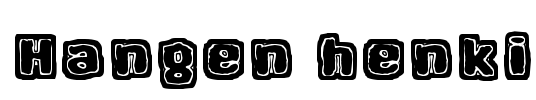 Hangen henki Font Image