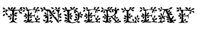 TenderLeaf Font Image