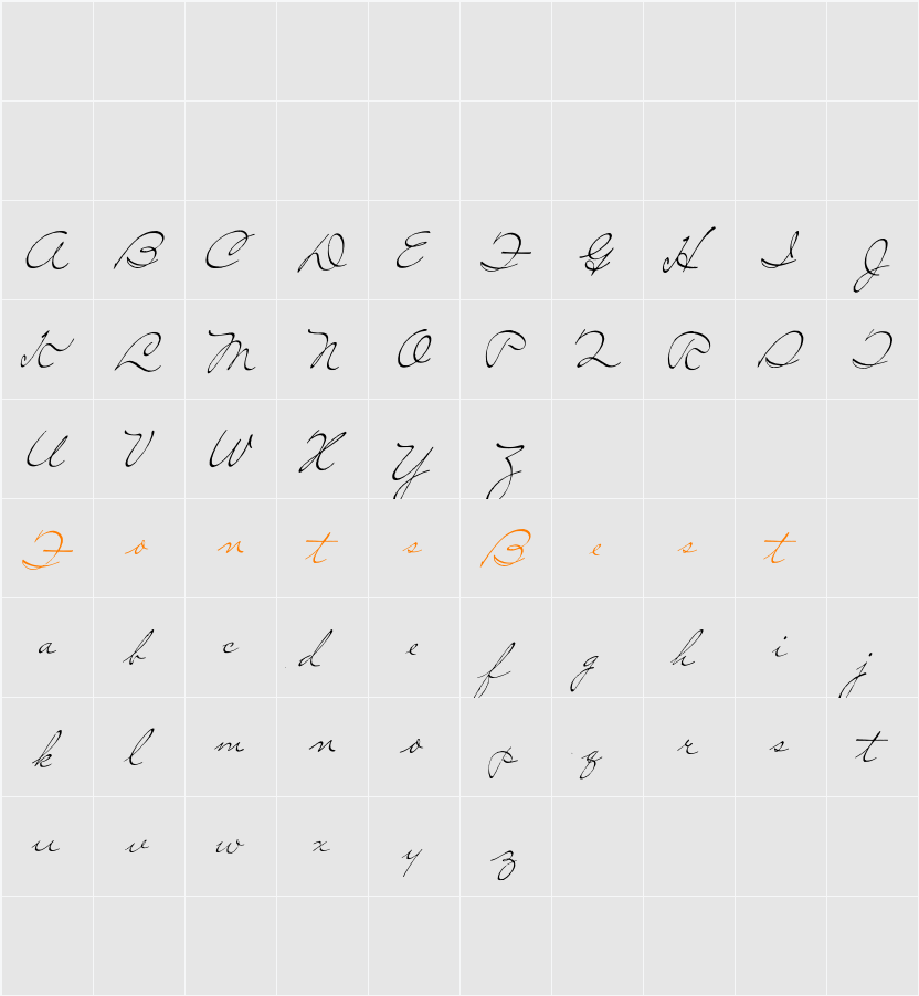 So Lonely Character Map