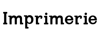 Imprimerie Font Image