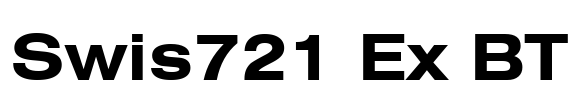 Swis721 Ex BT Font Image