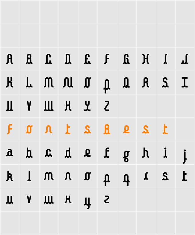 Kamalo bold Character Map