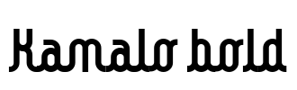 Kamalo bold Font Image