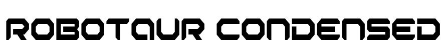 Robotaur Condensed Font Image