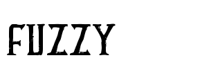 FUZZY bold Font Image