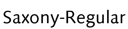 Saxony-Regular Font Image