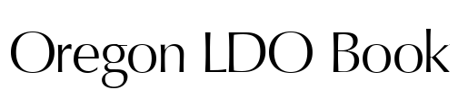 Oregon LDO Book Font Image
