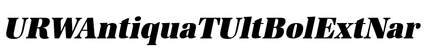 URWAntiquaTUltBolExtNar