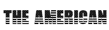 THE AMERICAN Font Image