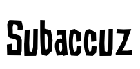 Subaccuz Font Image