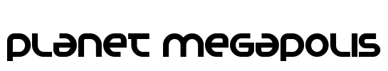 Planet Megapolis Font Image