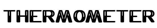 THERMOMETER Font Image