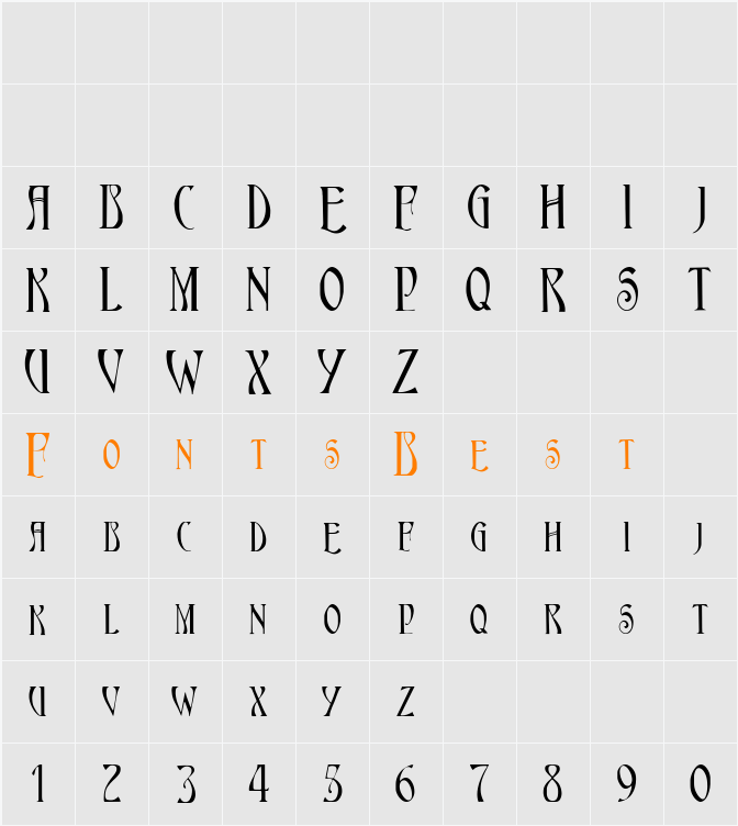 Escoffee Character Map