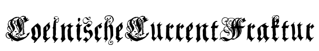 CoelnischeCurrentFraktur