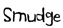 Smudge Font Image