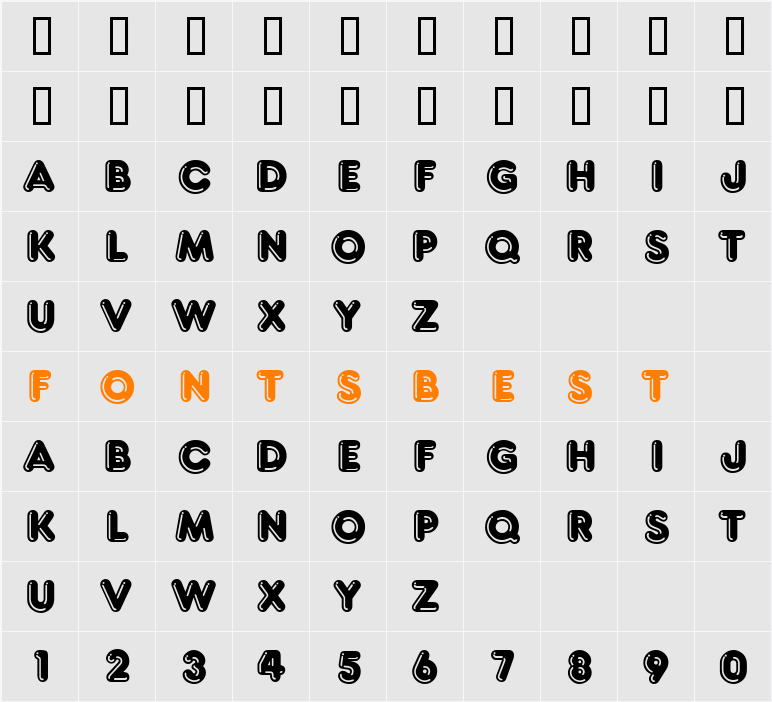 ft80 Character Map