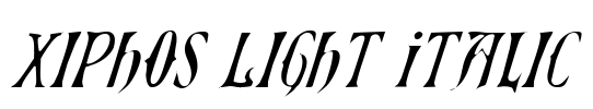 Xiphos Light Italic