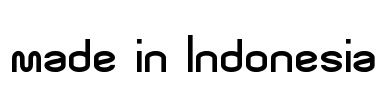 made in Indonesia Font Image