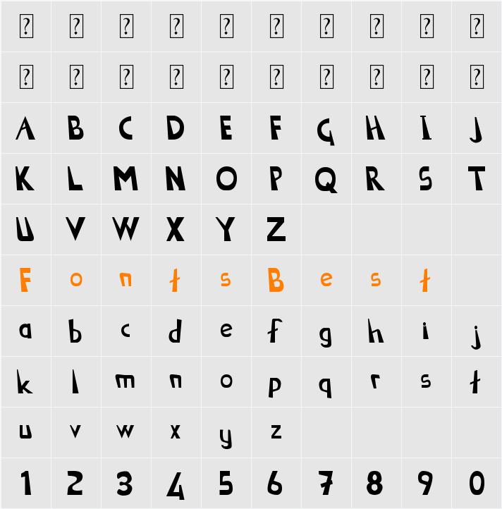 Sekooo Character Map
