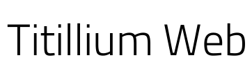 Titillium Web Font Image