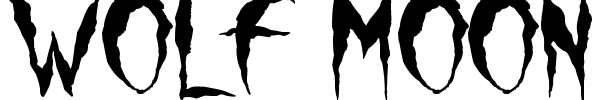 Wolf Moon Font Image
