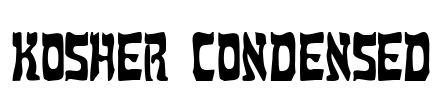 Kosher Condensed Font Image