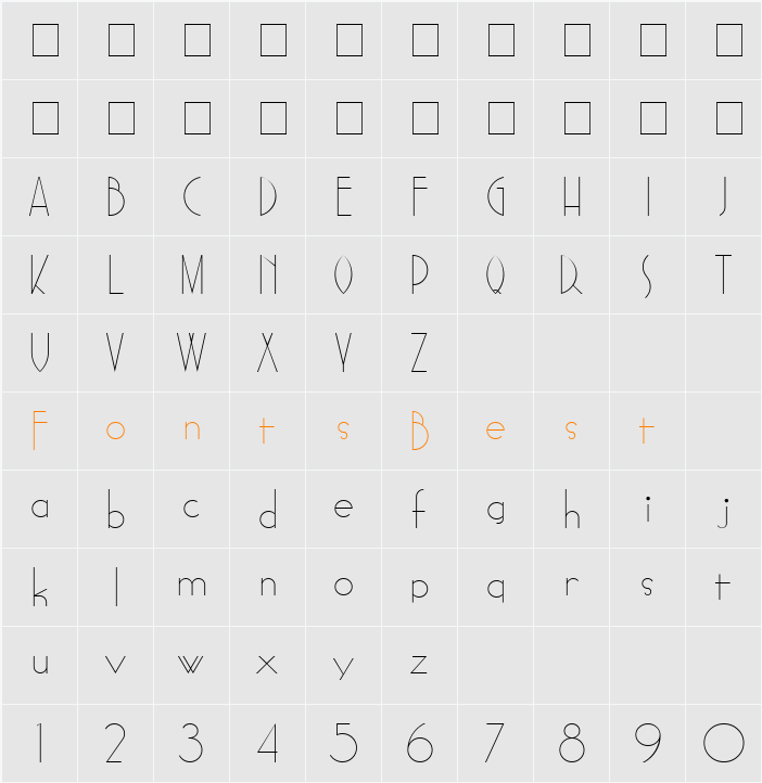 Sadelle Character Map