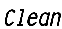 Clean Font Image