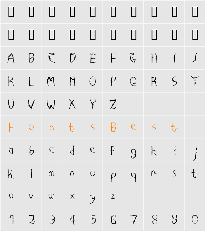 Fushi Character Map