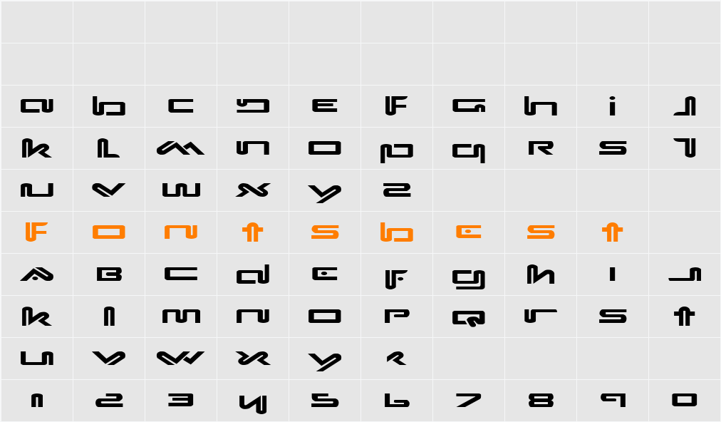 Xephyr Expanded Character Map