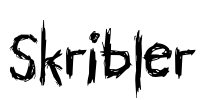 Skribler Font Image