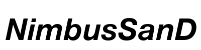 NimbusSanD Font Image