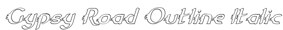 Gypsy Road Outline Italic