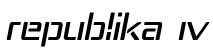 Republika IV Font Image