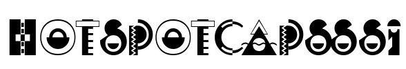 HotSpotCapsSSi Font Image