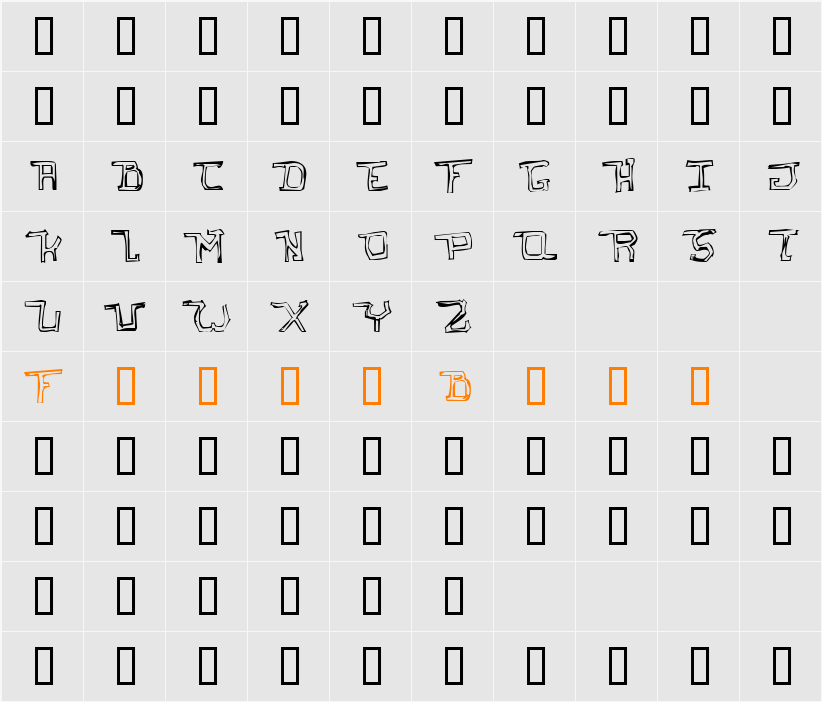 I hate you Character Map