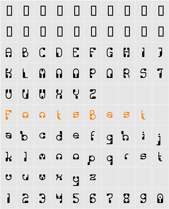 PhysicsBeta Character Map