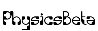 PhysicsBeta Font Image