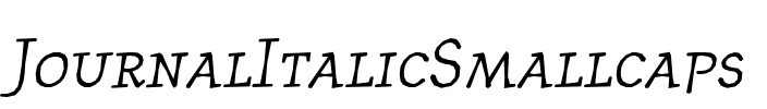 JournalItalicSmallcaps