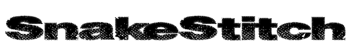 SnakeStitch Font Image