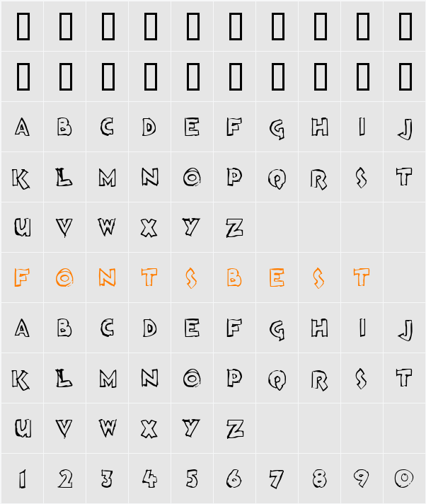 Loosh Character Map