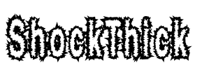 ShockThick Font Image