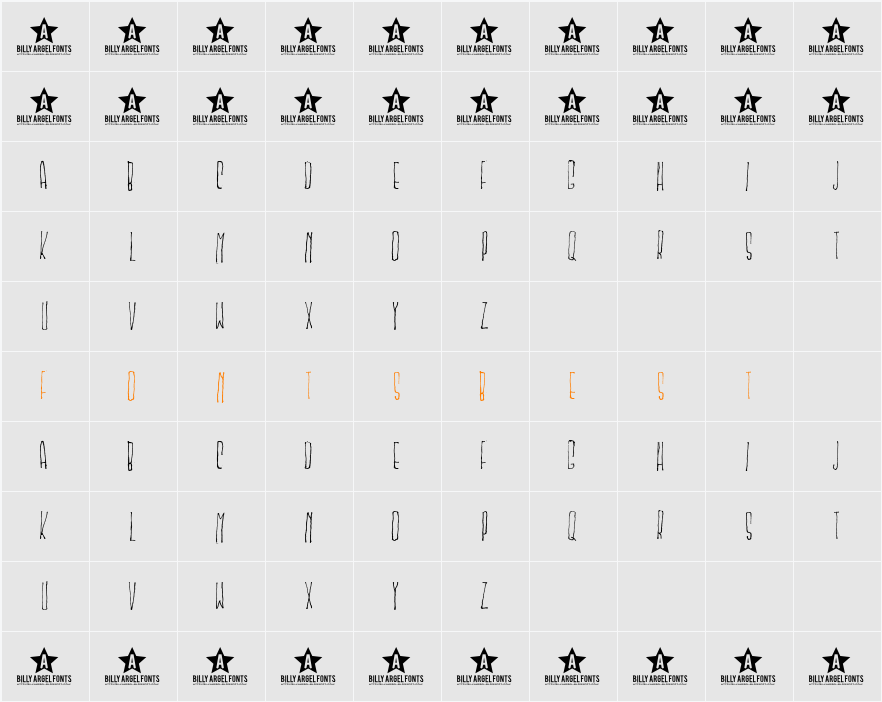 MSKITOKILLA Character Map